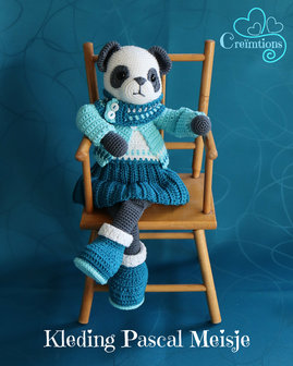 Patroon Kledingset Pascal Panda (Meisje)