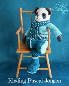 Patroon Kledingset Pascal Panda (Jongen)