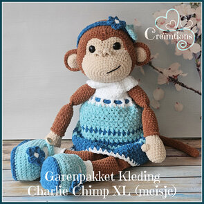Garen Pakket Kledingset Charlie Chimp XL (meisje)